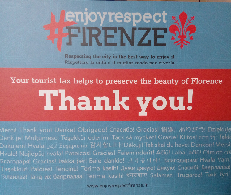 Tourist Tax, City of Florence